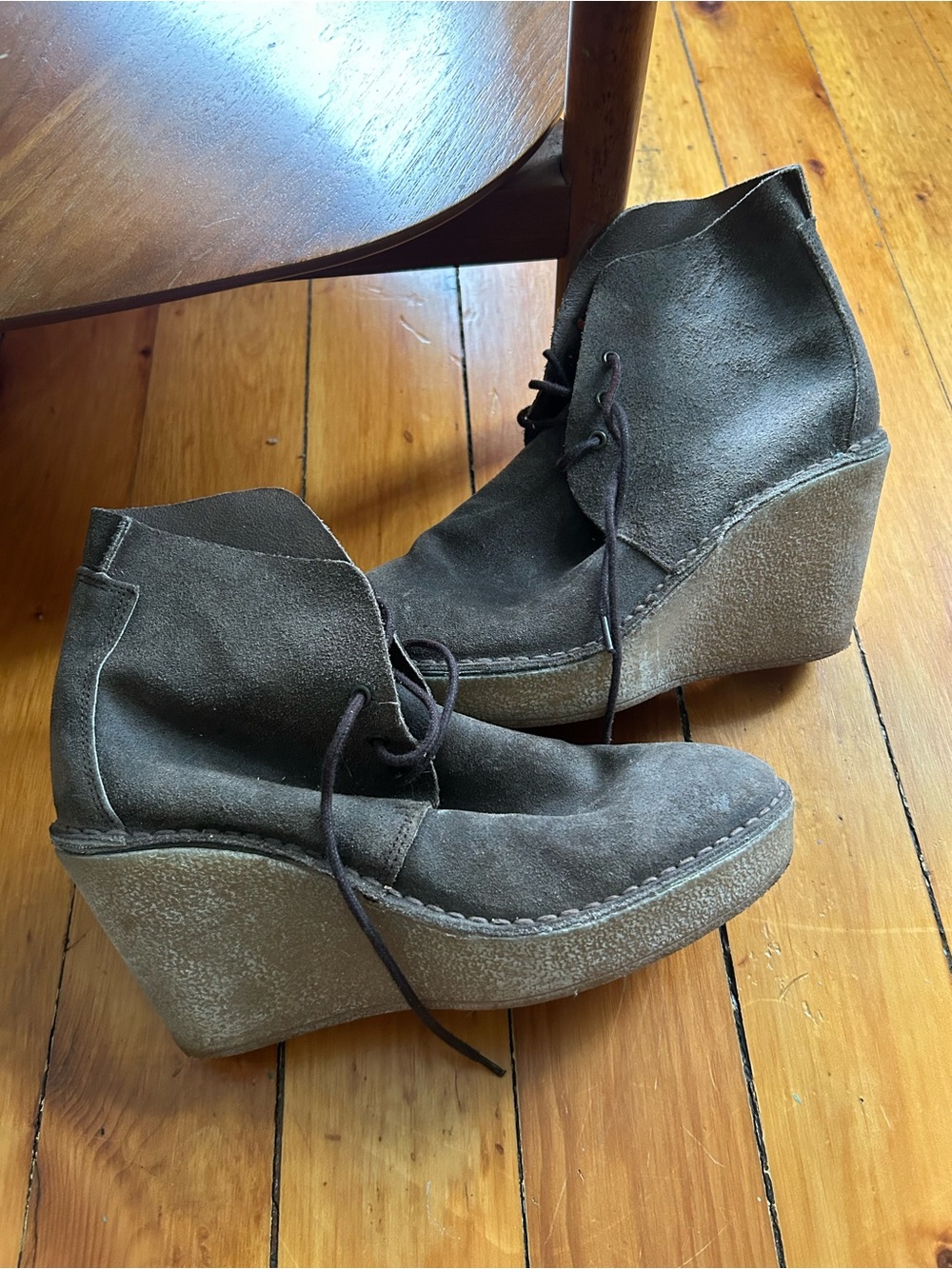 Pierre Hardy Suede Wedge Boots Size 39